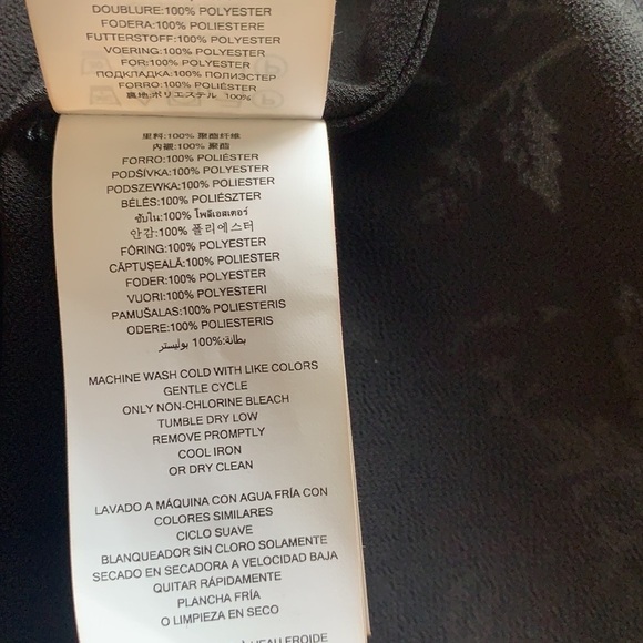 Michael Kors Black/Red And White Floral Print Layered Blouse Size L - Picture 7 of 10